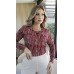 062363 Blusa Ramany Manga Longa Estampada